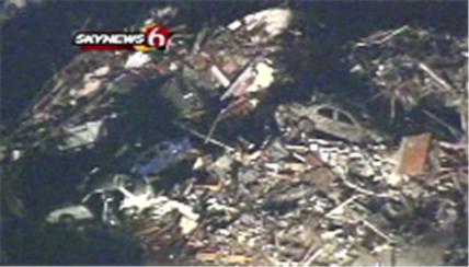 View from above: Tornado damage